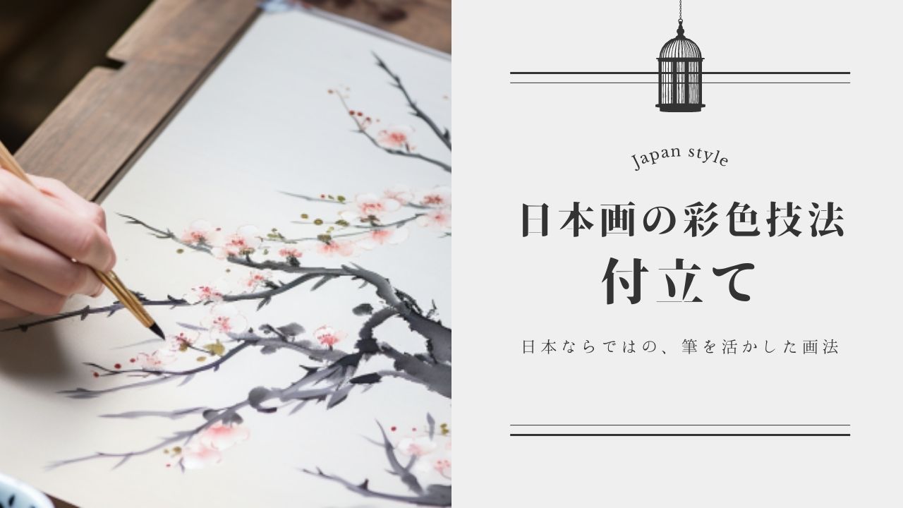 日本画の『付立て』（つけたて）ー東洋ならではの彩色技法を解説 